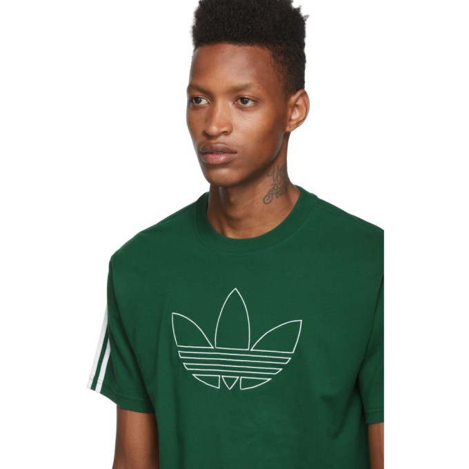 Originals Trefoil T-Shirt Green Outline adidas adidas Originals