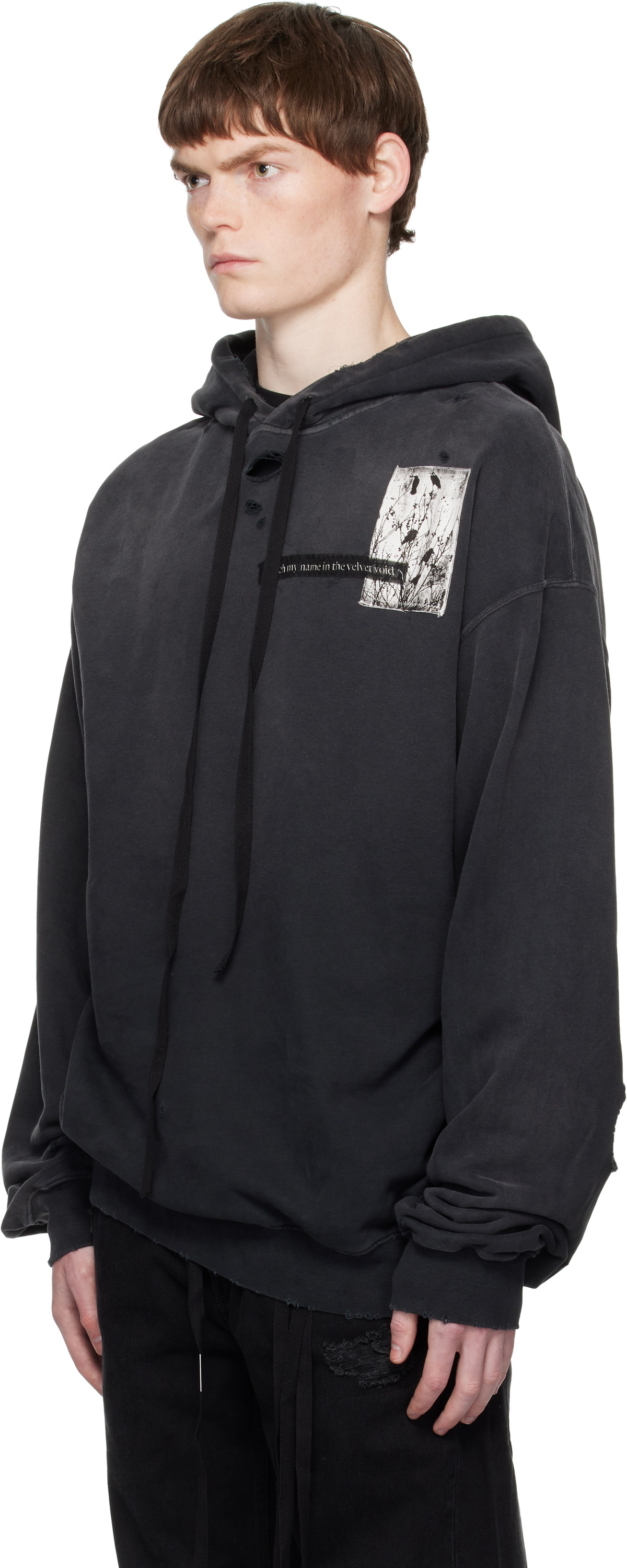 Ann Demeulemeester Black High Comfort Hoodie
