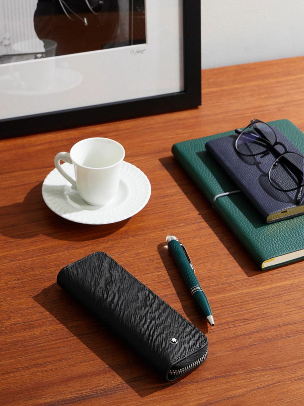 Photo: Montblanc - Cross-Grain Leather Pen Pouch