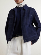 Ralph Lauren Purple label - Suede Field Jacket - Blue
