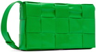 Bottega Veneta Green Cassette Messenger Bag