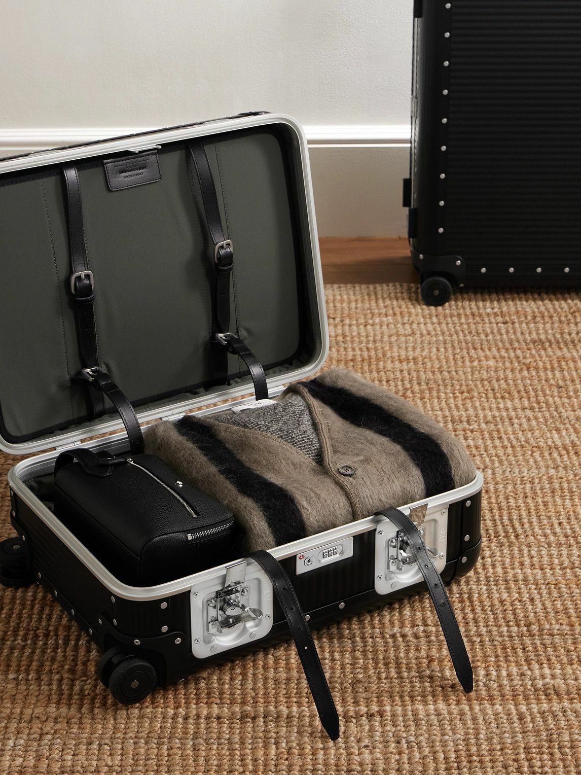 FPM Milano - Bank Spinner 55cm Rubber-Trimmed Aluminium Suitcase