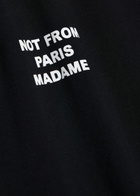 DRÔLE DE Monsieur Le T-shirt Slogan Printed Cotton T-shirt Black