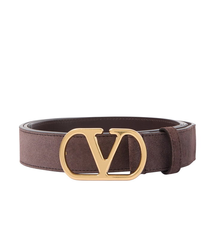Photo: Valentino Garavani VLogo suede belt