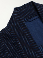 Blue Blue Japan - Yamamichi Cotton-Jacquard Jacket - Blue