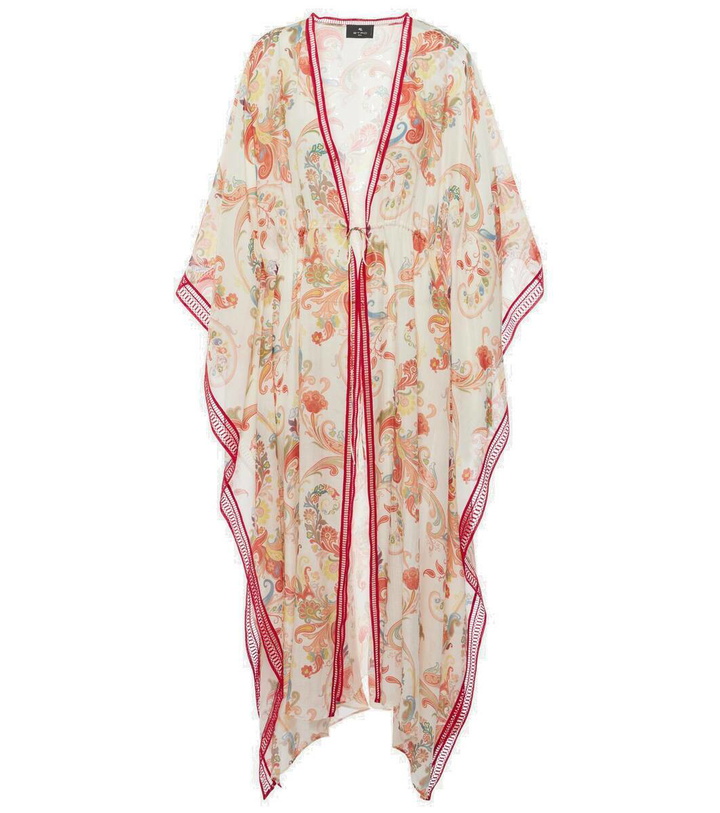 Photo: Etro Embroidered paisley cotton and silk kaftan