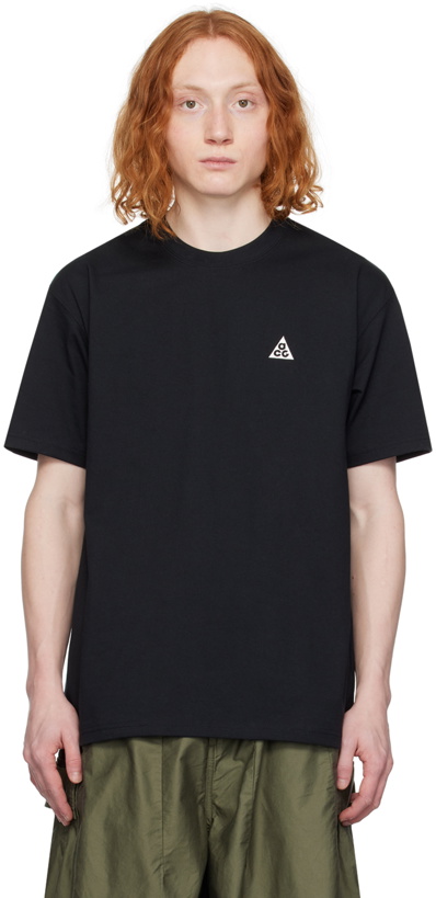 Photo: Nike Black Embroidered T-Shirt