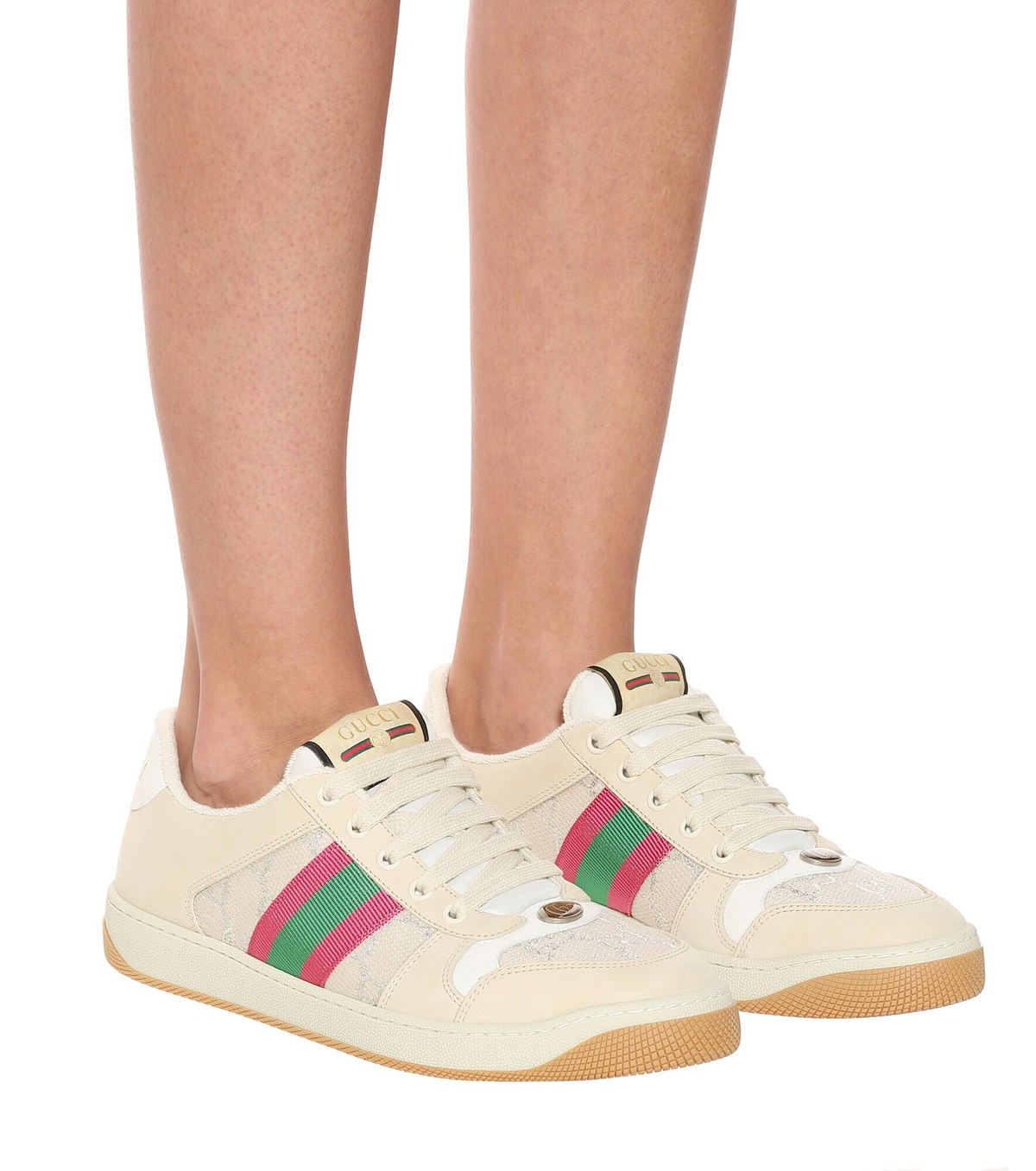 Gucci - Screener leather sneakers Gucci