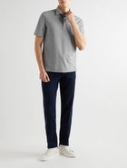 Zegna - Cotton-Piqué Polo Shirt - Gray