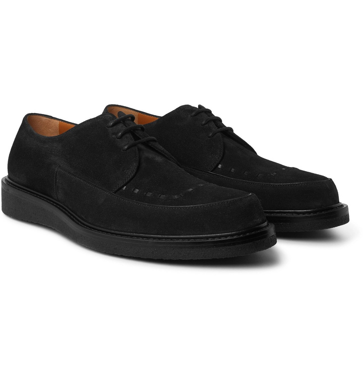 Photo: Mr P. - Peter Suede Derby Shoes - Black