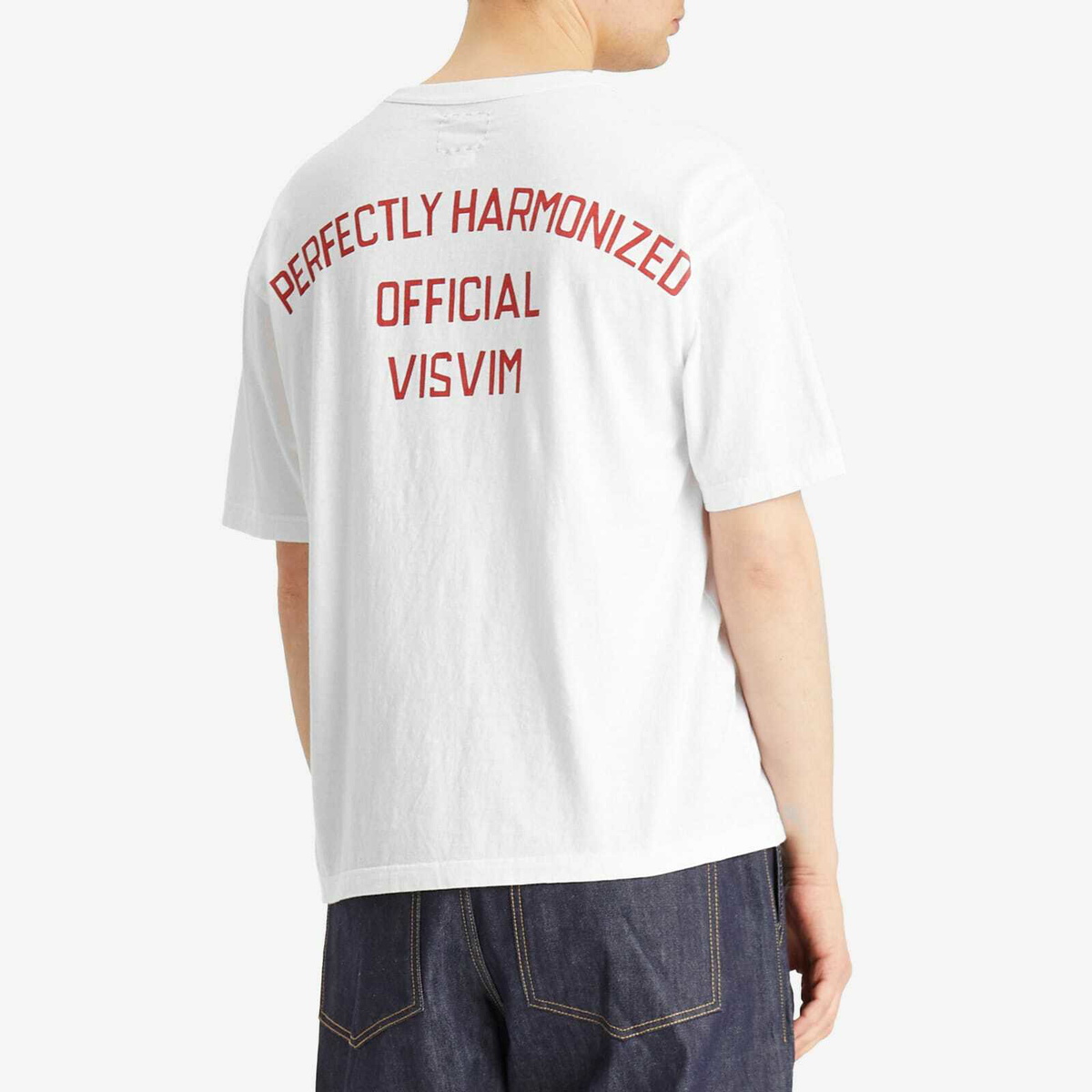 Visvim Men's Perfectly Harmonized Jumbo T-Shirt in White Visvim