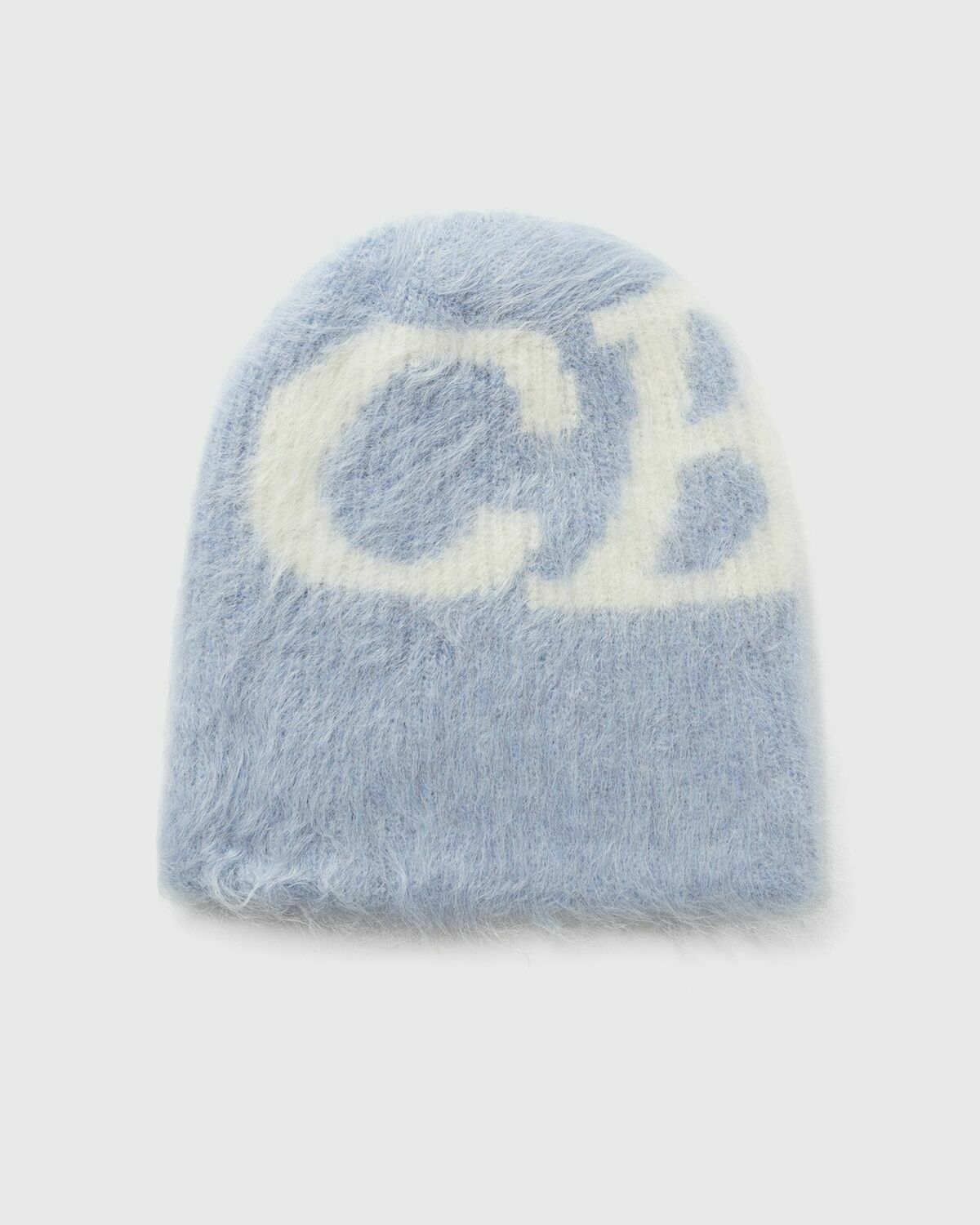 Cole Buxton ALPACA KNIT BEANIE Blue Mens Beany