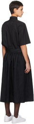 Black Comme des Garçons Black Shoulder Strap Midi Skirt