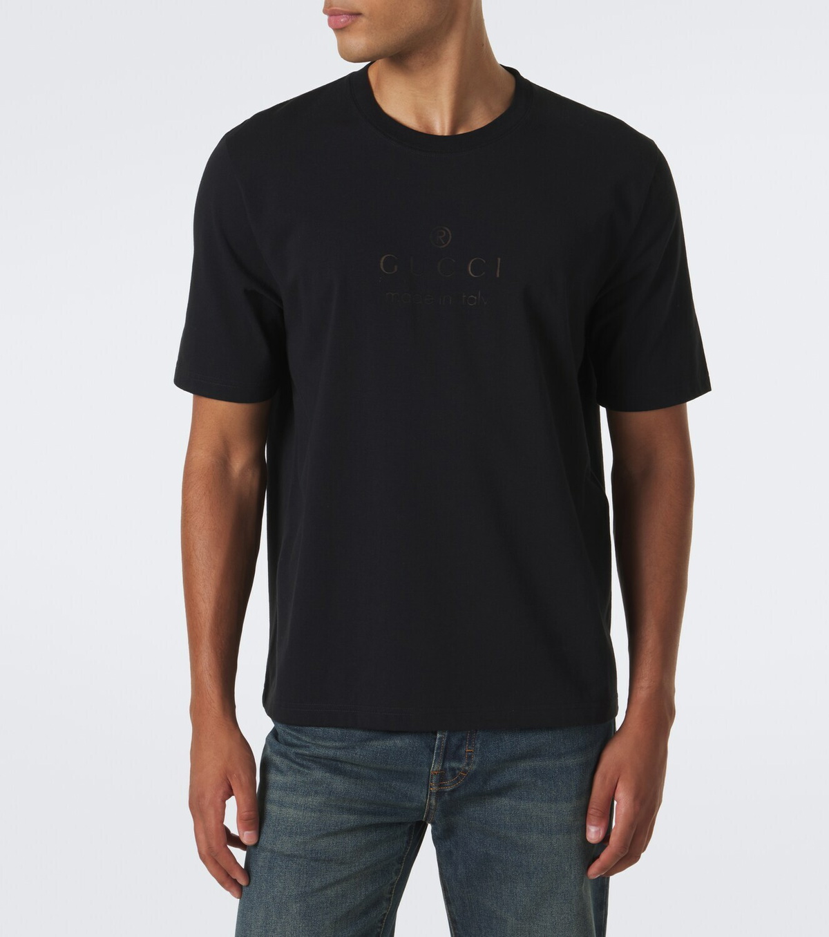 Gucci Printed cotton-blend jersey T-shirt