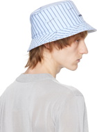 Givenchy Blue Striped Reversible Bucket Hat