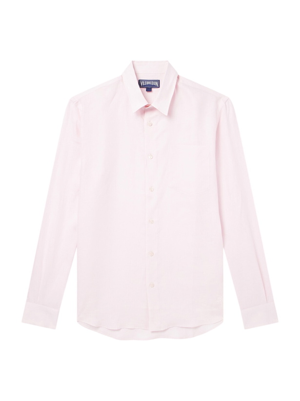 Photo: Vilebrequin - Caroubis Woven Linen Shirt - Pink