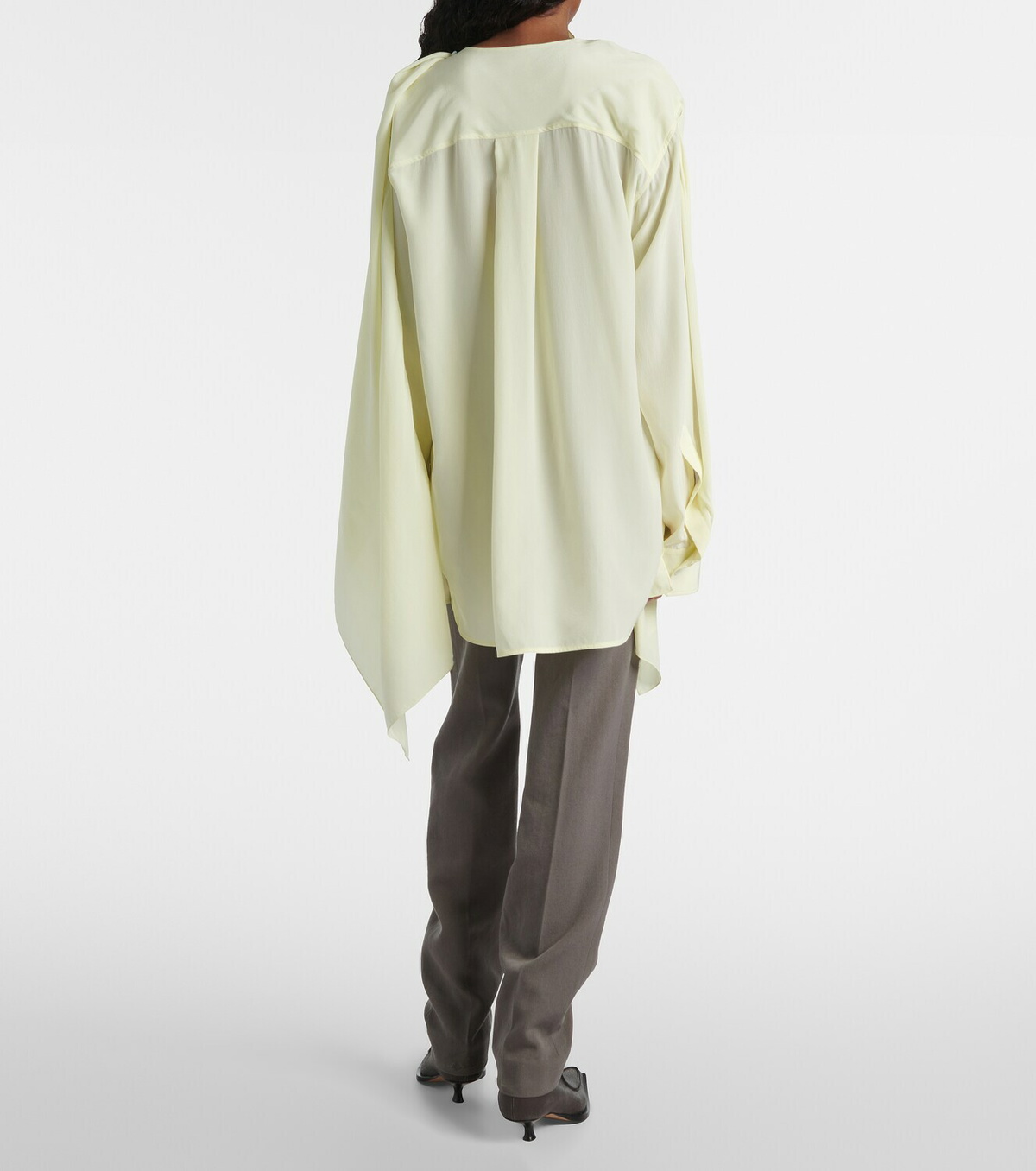 Calvin Klein Collection Kiki draped silk blouse