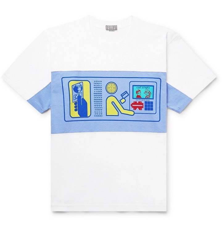 Photo: Cav Empt - Printed Panelled Cotton-Jersey T-Shirt - White