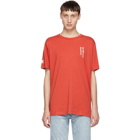 Marcelo Burlon County of Milan Red Skull Tattoo T-Shirt