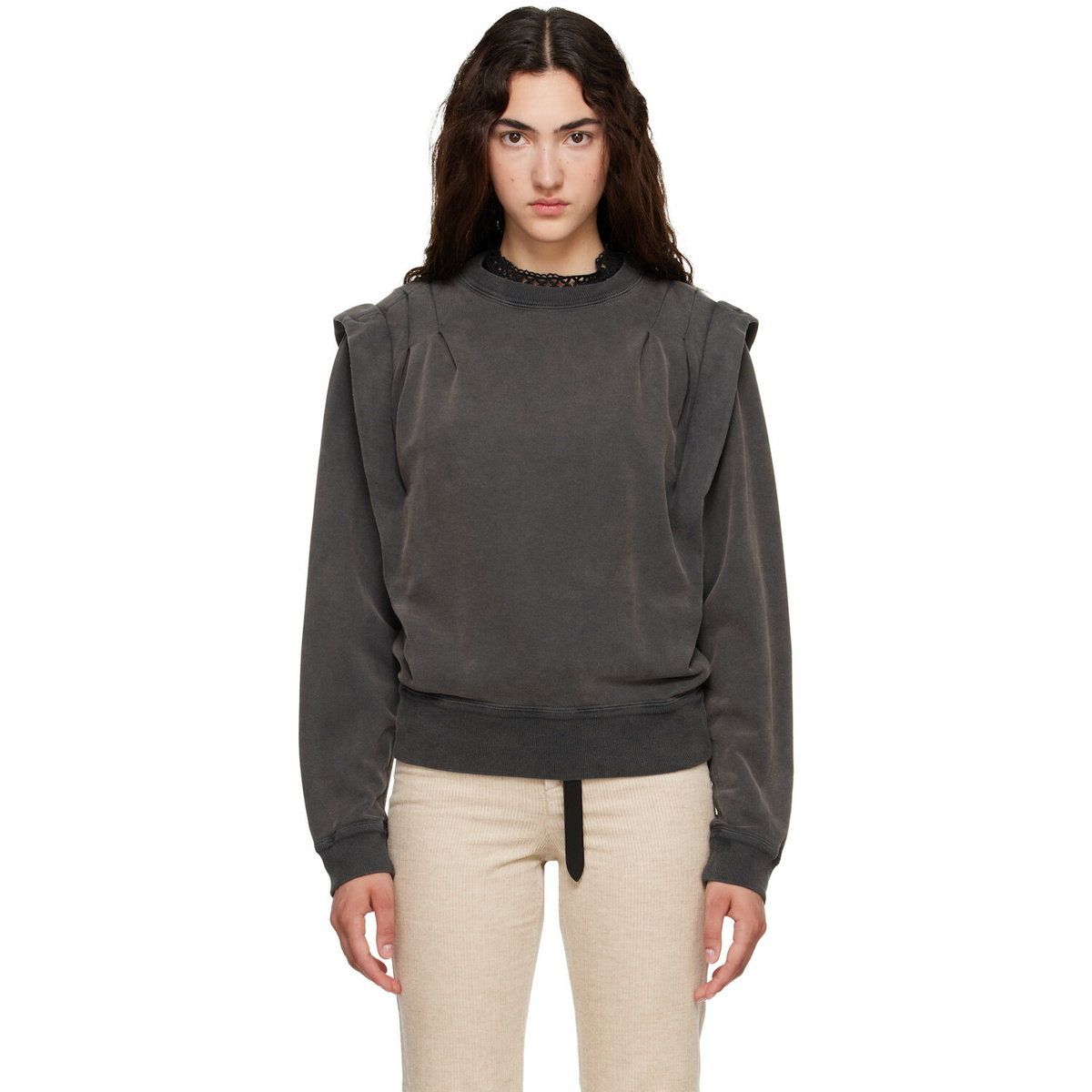Isabel Marant Etoile Gray Soldy Sweatshirt