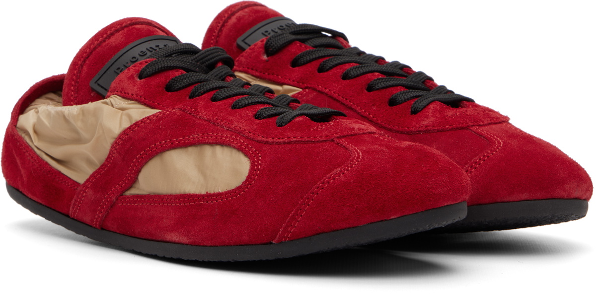Proenza Schouler Red & Beige Soft Track Sneakers
