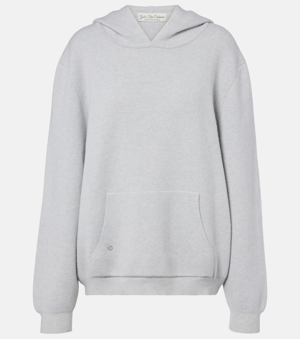God's True Cashmere Cashmere hoodie with rose quartz