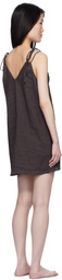 Deiji Studios Brown & Blue Looped Minidress