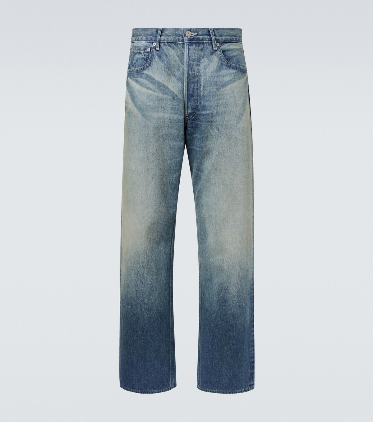 Auralee Faded wide-leg jeans