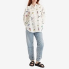 ALÉMAIS Women's Play Embroidered Shirt in Cream