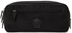 Versace Black 'La Medusa' Wash Bag
