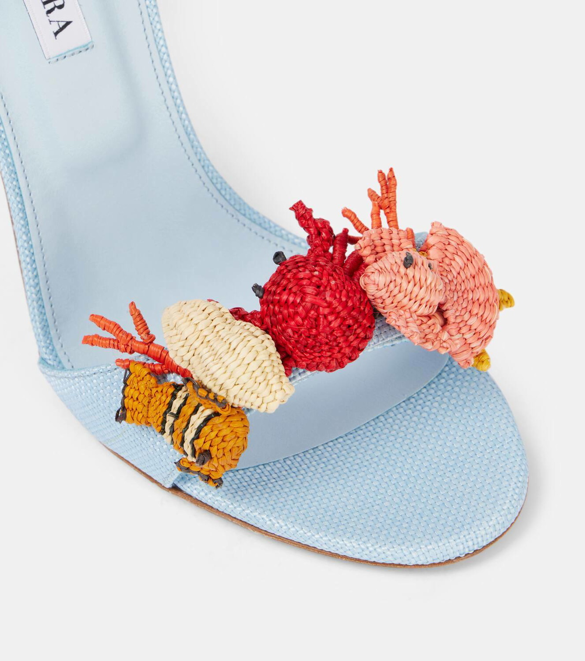 Aquazzura Marea raffia sandals