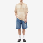 Burberry Men's Wellman Merino Check Polo Shirt in Soft Fawn