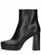 GIANVITO ROSSI - 90mm Daisen Platform Leather Ankle Boots