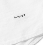NN07 - Miyagi Camp-Collar Garment-Dyed Lyocell and Linen-Blend Shirt - White
