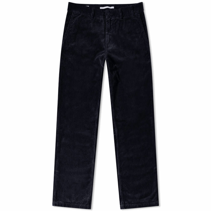 Photo: Norse Projects Men's Aros Corduroy Chino in Dark Navy