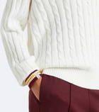 The Upside Josette cable-knit cotton sweater