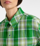 God's True Cashmere Harbor linen shirt with lapis lazuli