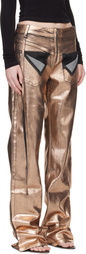Ottolinger Brown Paint Loose-Fit Jeans