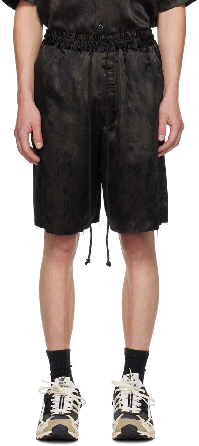 Song for the Mute Black Elasticated Shorts