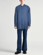 120% Lino Mens Shirt in Navy