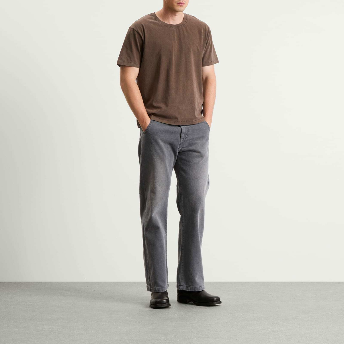mfpen Men's New T-Shirt in Washed Brown