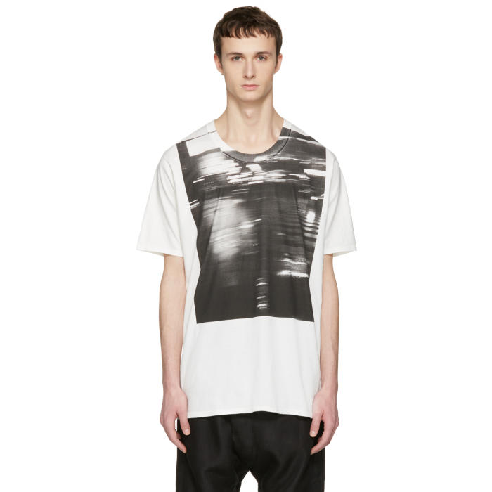 Nude:mm Off-White Printed T-Shirt Nude:mm