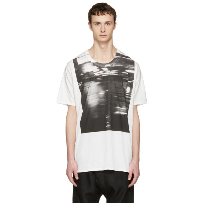 Photo: Nude:mm Off-White Printed T-Shirt