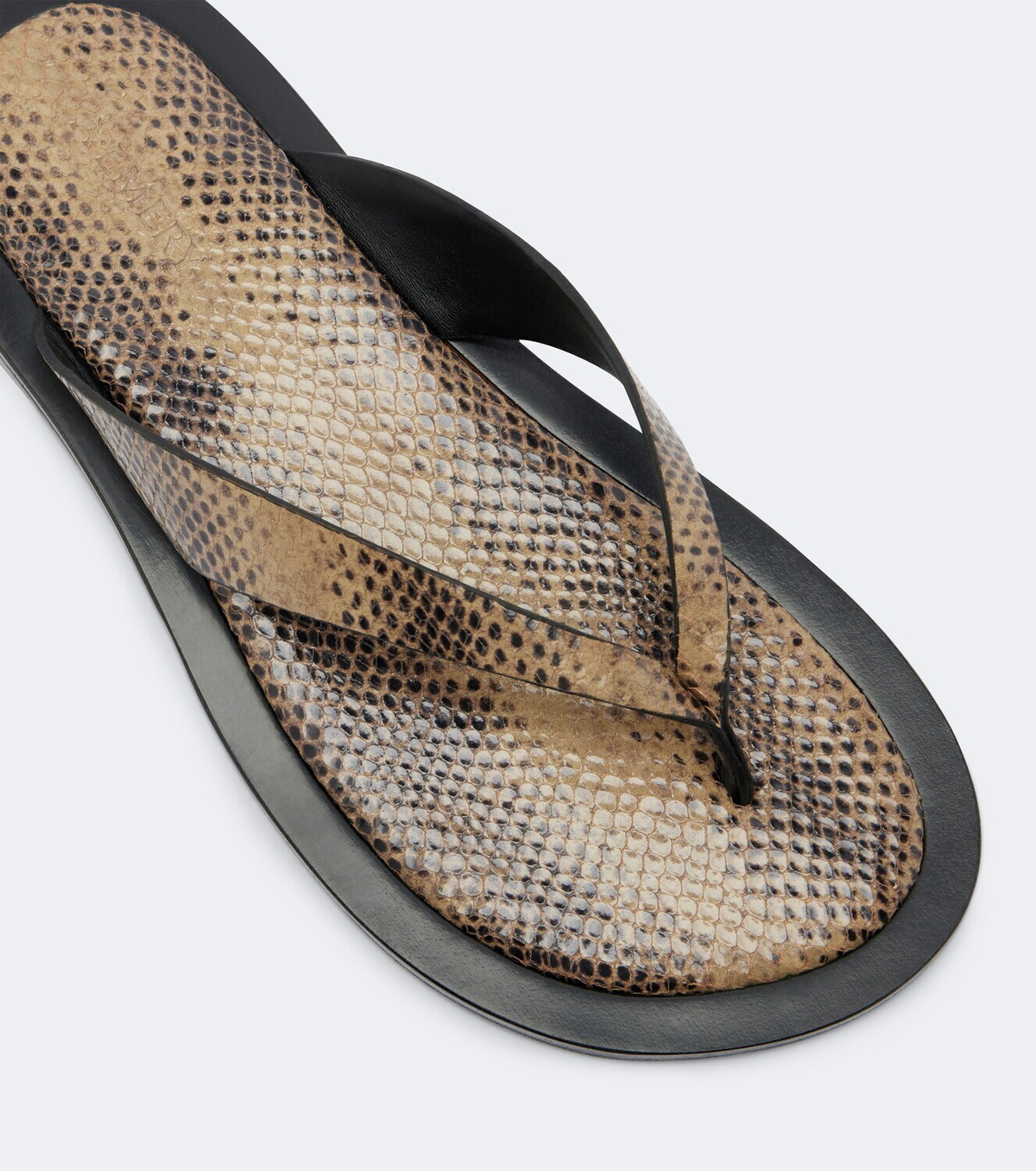 A.Emery Marcelle snake-effect leather thong sandals