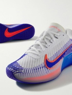Nike Tennis - NikeCourt Air Zoom Vapor 11 Rubber-Trimmed Mesh Tennis Sneakers - Blue
