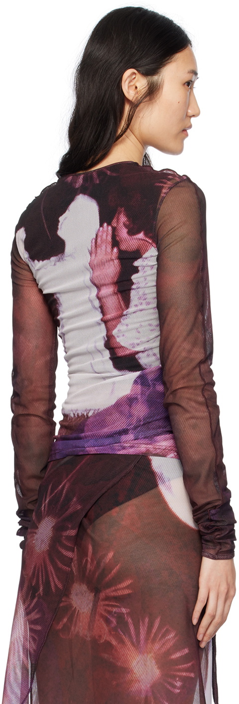 Birrot Burgundy Saranghae Long Sleeve T-Shirt