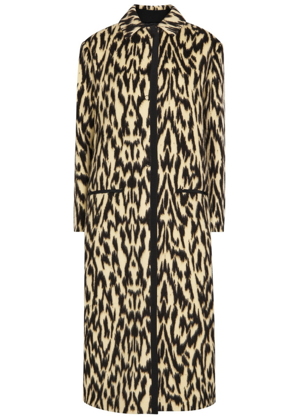 Photo: Forte_forte Moiré-jacquard Wool-blend Coat Leopard