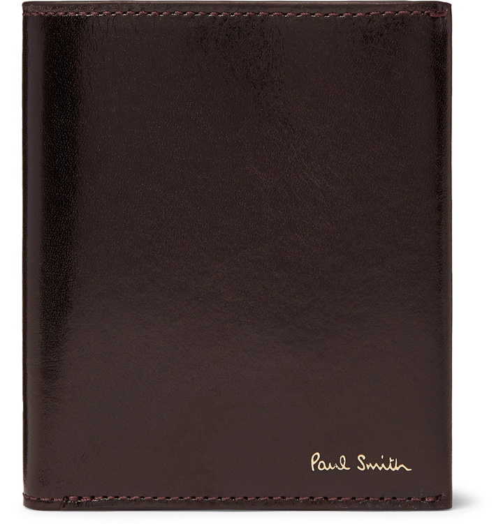 Photo: Paul Smith - Polished-Leather Billfold Wallet - Red
