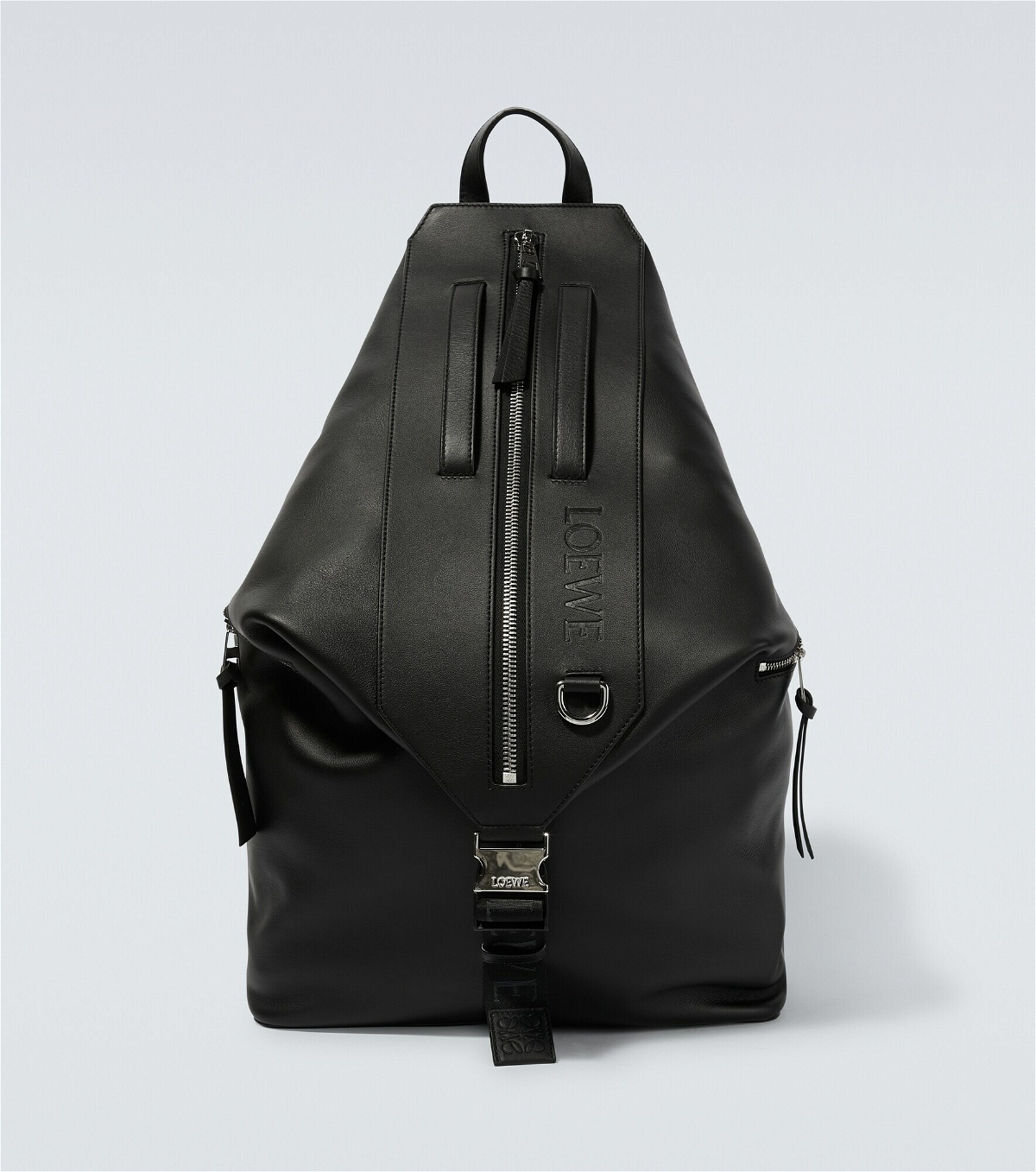 Loewe Goya Leather Backpack - Brown Backpacks, Handbags - LOW53469