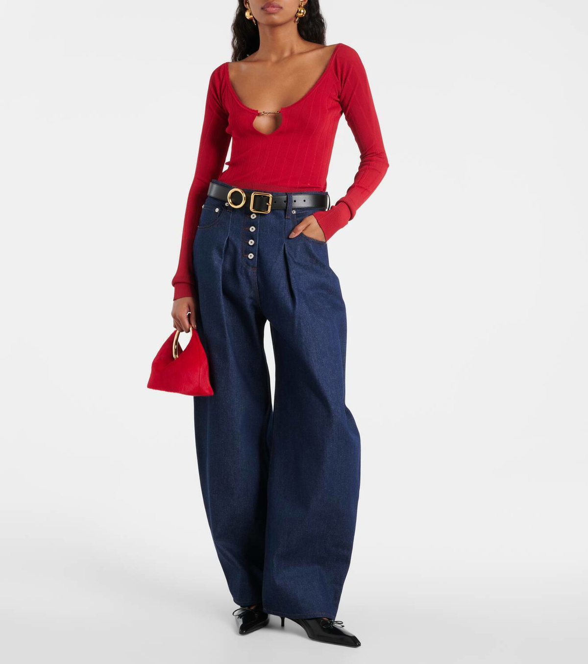 Jacquemus Le Petit Calino calf hair tote bag Jacquemus